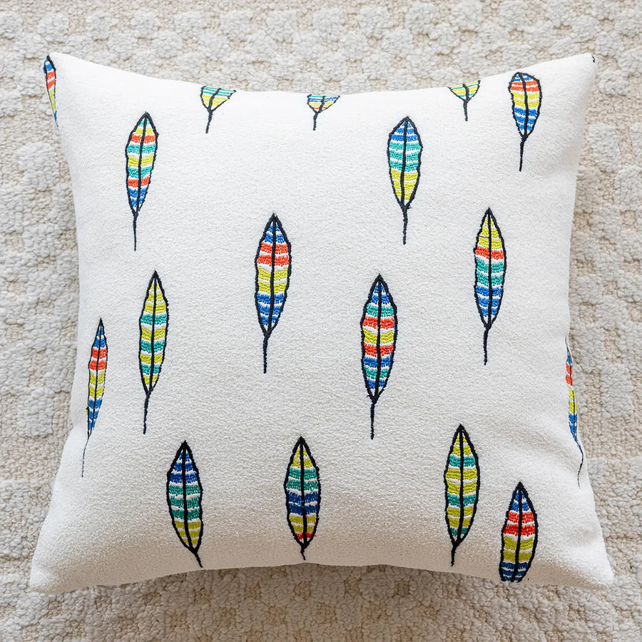 Monza Chenille Jacquard Cushion Cover - 45 x 45cm Cover Only / Marceau Aster