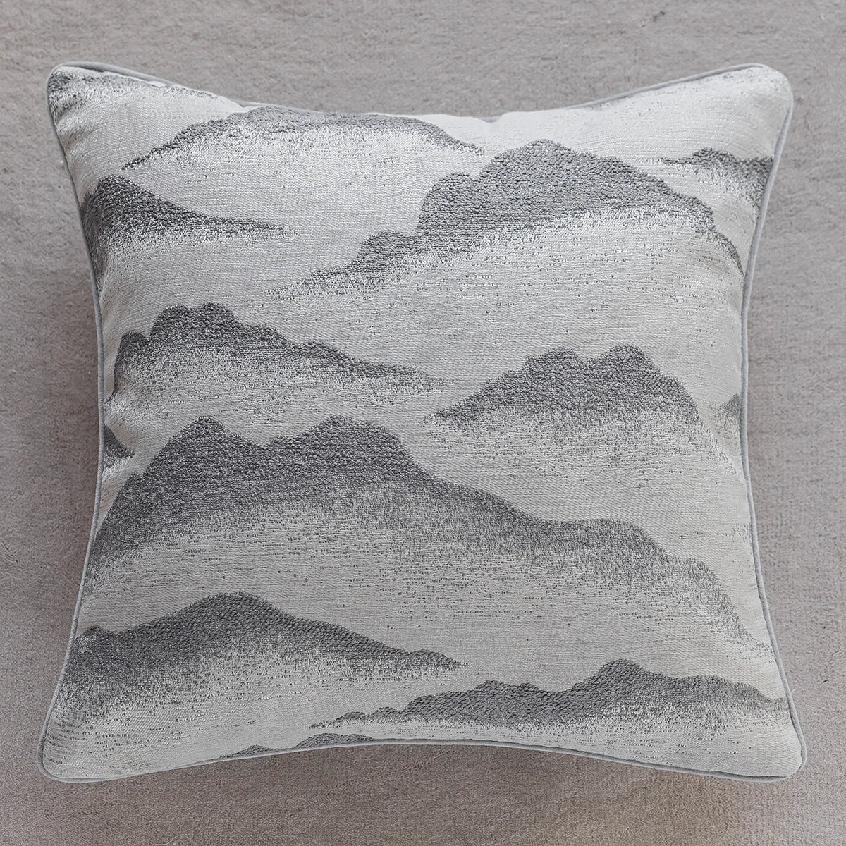 Monza Chenille Jacquard Cushion Cover - 45 x 45cm Cover Only / Meribel Cavendish