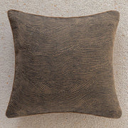 Monza Chenille Jacquard Cushion Cover - 45 x 45cm Cover Only / Nocturne Auburn