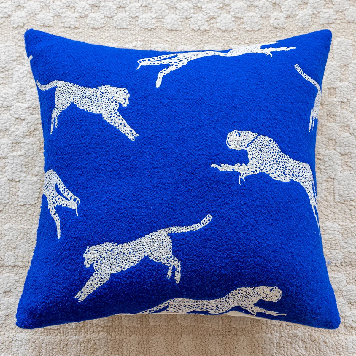 Monza Chenille Jacquard Cushion Cover - 45 x 45cm Cover Only / Opaline Vale