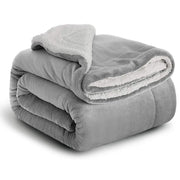 Mosaic Sherpa Fleece Throw - 100 x 150cm / Black