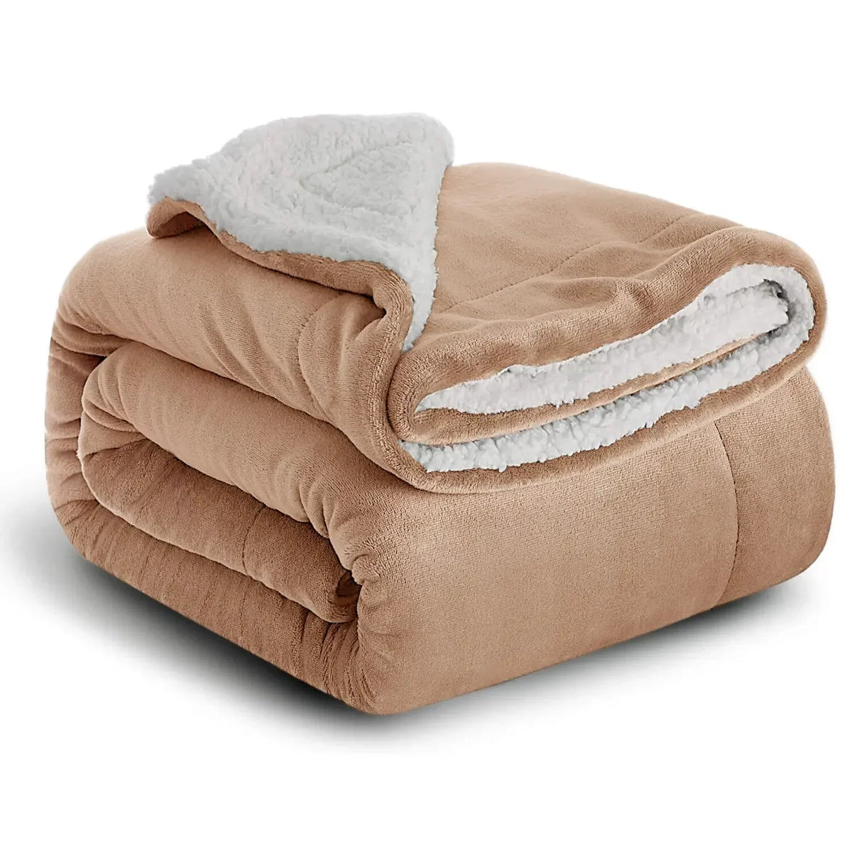 Mosaic Sherpa Fleece Throw - 100 x 150cm / Blue