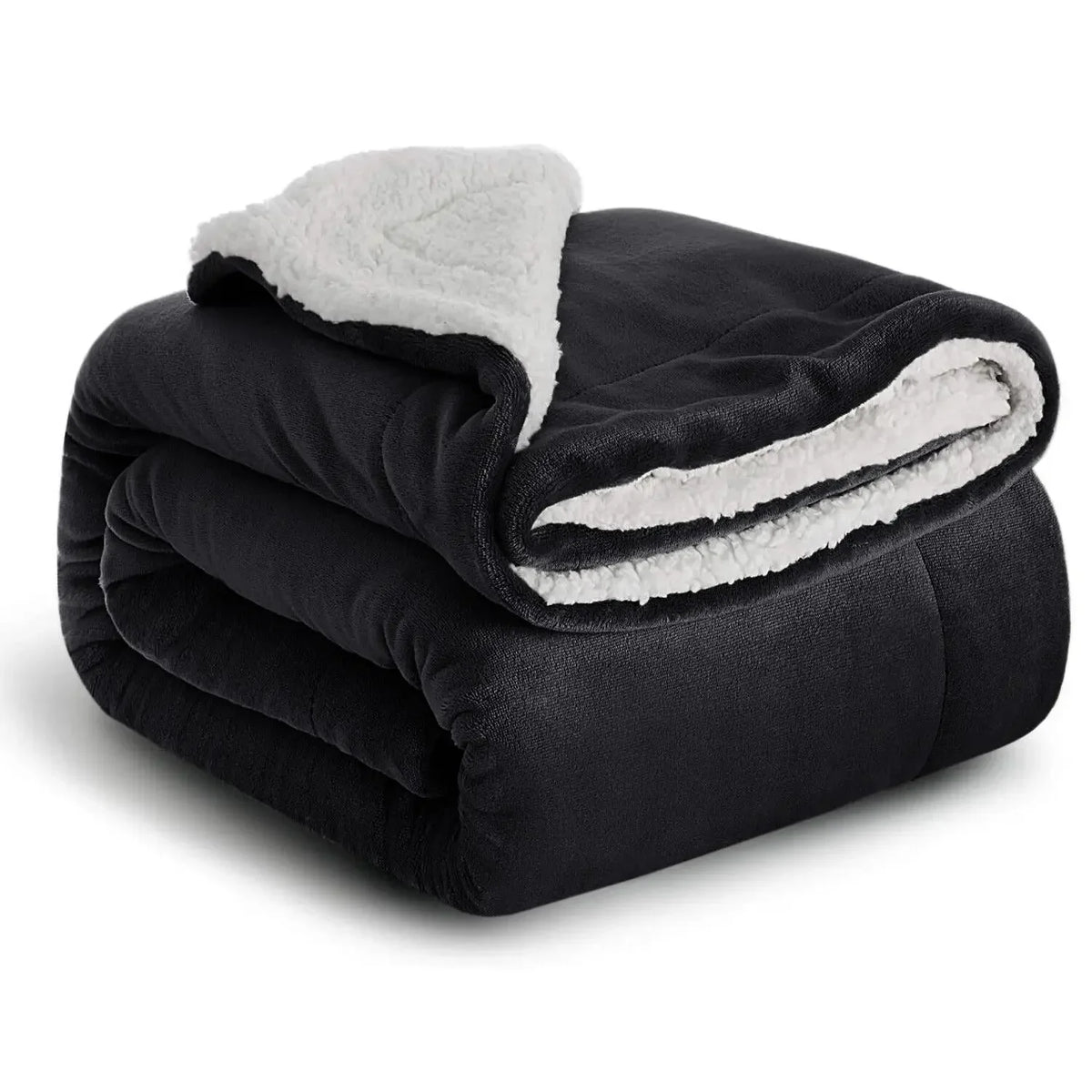 Mosaic Sherpa Fleece Throw - 100 x 150cm / Brown
