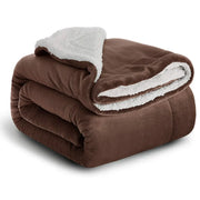 Mosaic Sherpa Throw - 100 x 150cm / Yellow