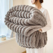 Nautica Plush Fleece Stripe Throw - 100 x 150cm / Verona Orsay