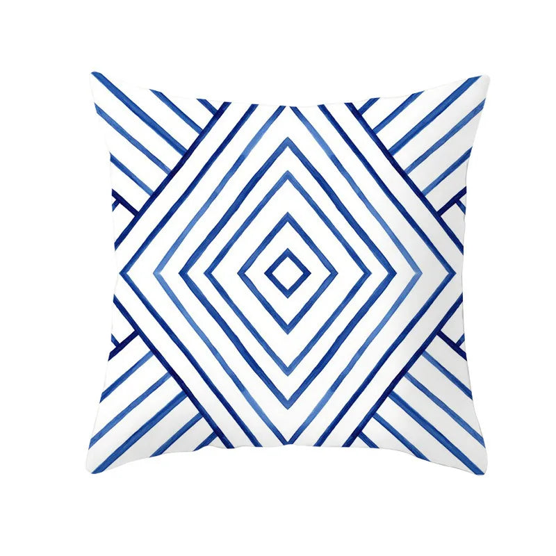Nocturne Velvet Geometric Cushion Cover - 40 x 40cm Cover Only / Arcade Pavilion
