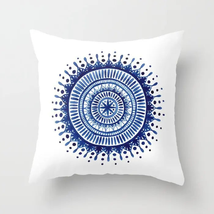 Nocturne Velvet Geometric Cushion Cover - 40 x 40cm Cover Only / Brocade Orsay