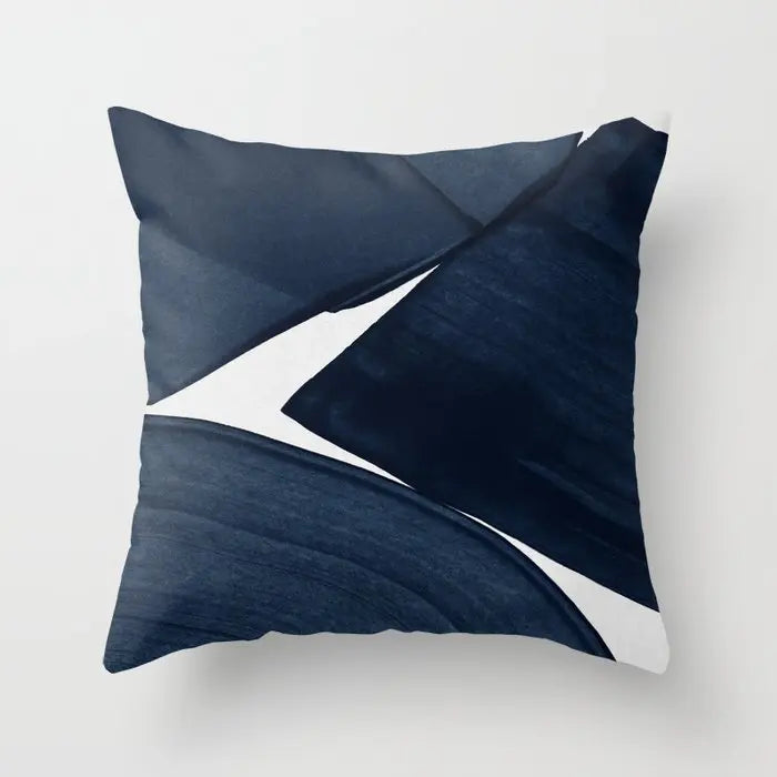 Nocturne Velvet Geometric Cushion Cover - 40 x 40cm Cover Only / Calder