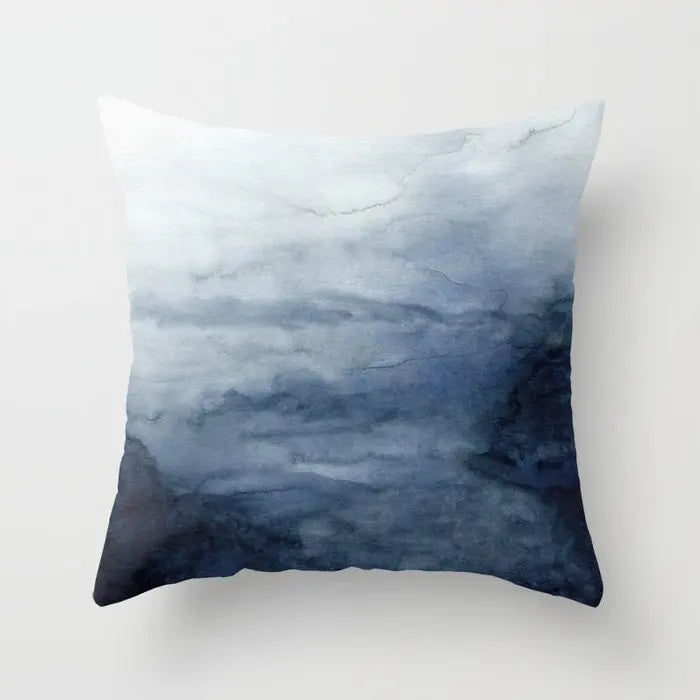 Nocturne Velvet Geometric Cushion Cover - 40 x 40cm Cover Only / Contour