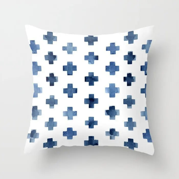 Nocturne Velvet Geometric Cushion Cover - 40 x 40cm Cover Only / Orion