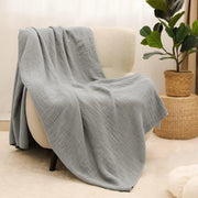 Nord Cotton Throw - 130 x 150cm / Light Grey