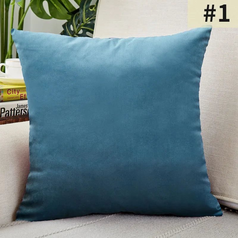 Orsay Velvet Cushion Cover - 30 x 50cm Cover Only / Lake Blue