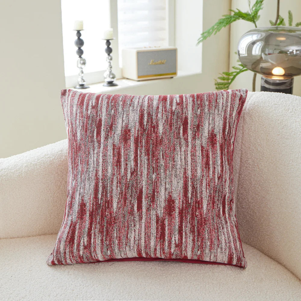 Padova Chenille Jacquard Cushion Cover - 45 x 45cm Cover Only / Camellia Vale