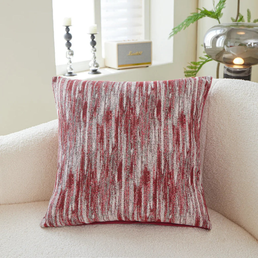 Padova Chenille Jacquard Cushion Cover - 45 x 45cm Cover Only / Camellia Vale