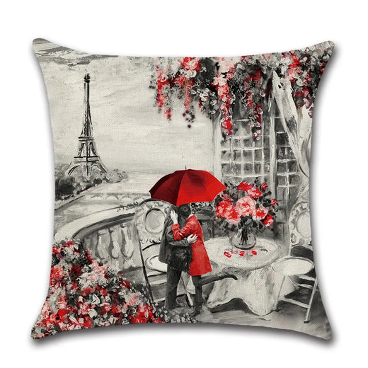 Paris Eiffel Cushion Cover - 40 x 40cm Cover Only / Mariner Somerset