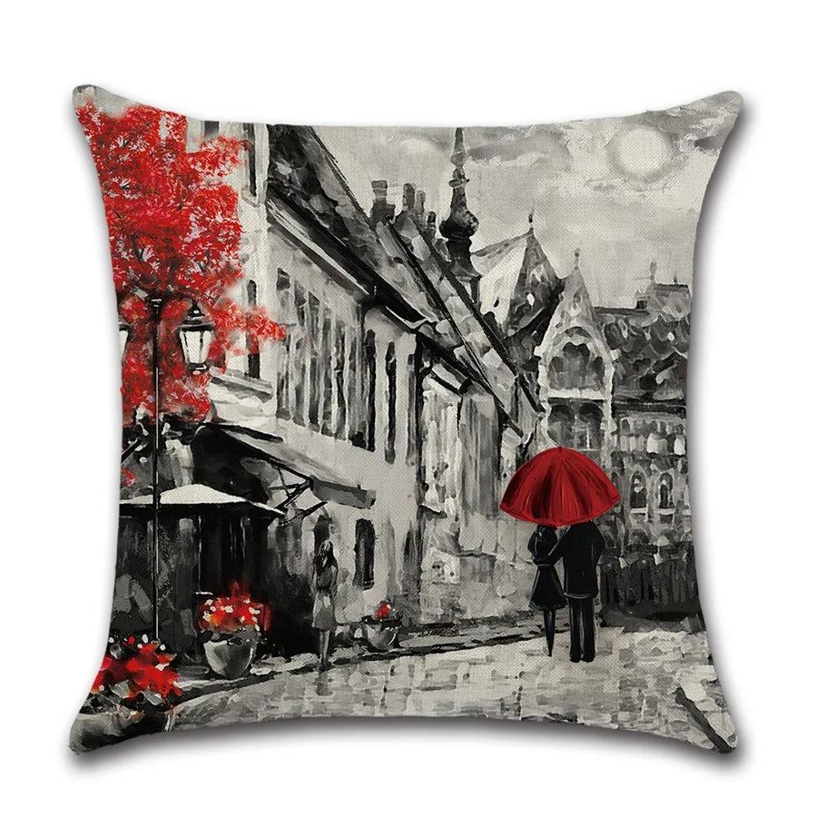Paris Eiffel Cushion Cover - 40 x 40cm Cover Only / Ravenna Loom