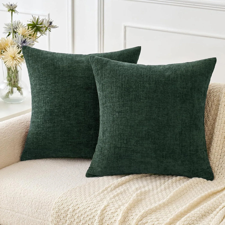 Pavia Chenille Jacquard Cushion Cover - 45 x 45cm Cover Only / Petalia Aster