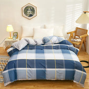 Percale 500TC Cotton Duvet Cover Set - UK Double / Light Green