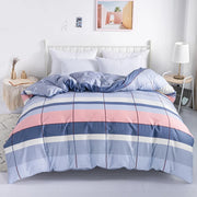 Percale 500TC Cotton Duvet Cover Set - UK Double / Navy