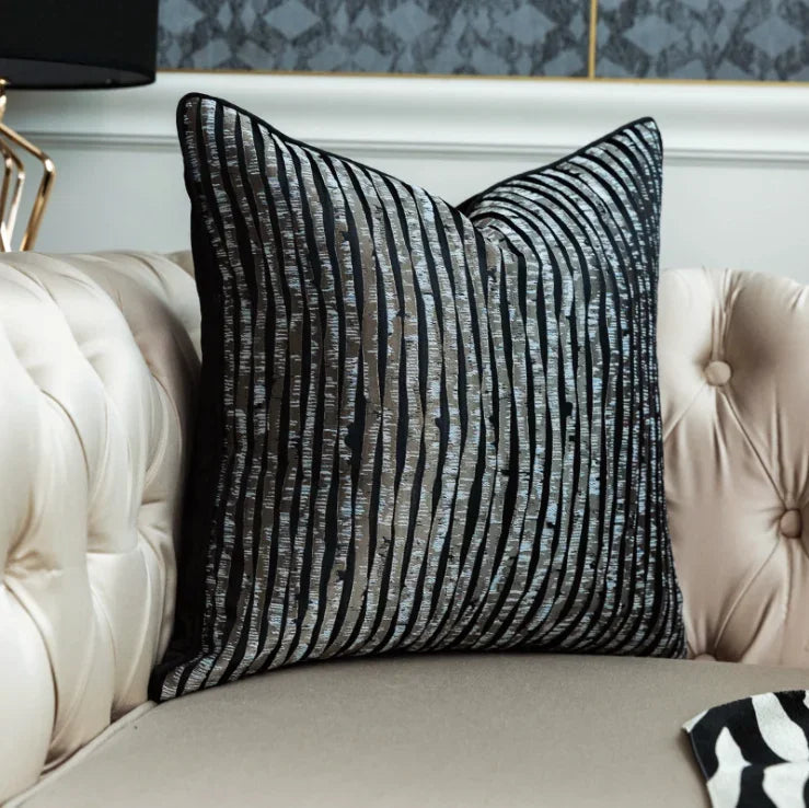 Pesaro Chenille Jacquard Cushion Cover - 30 x 50cm Cover Only / Bexley Vale