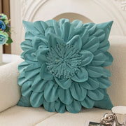 Petalia Velvet Botanical Cushion Cover - 50 x 50cm Cover Only / Arcade Cavendish