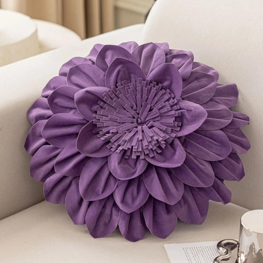 Petalia Velvet Botanical Cushion Cover - 50 x 50cm Cover Only / Bellora Ciel