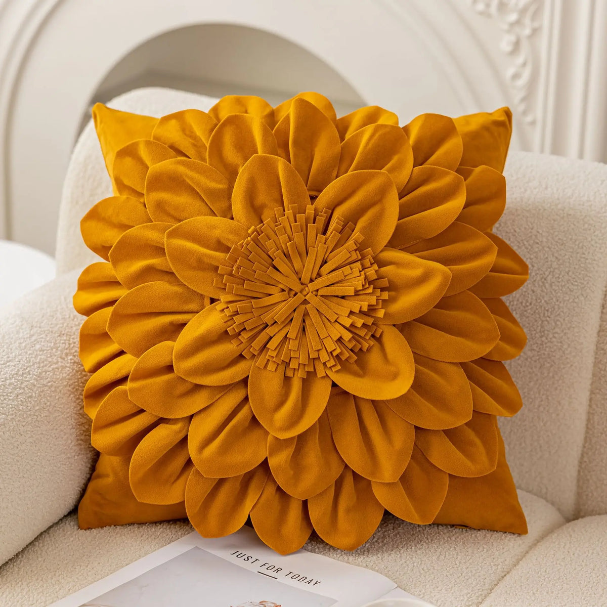 Petalia Velvet Botanical Cushion Cover - 50 x 50cm Cover Only / Henley Belle