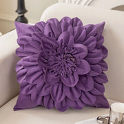 Petalia Velvet Botanical Cushion Cover - 50 x 50cm Cover Only / Henley Loom