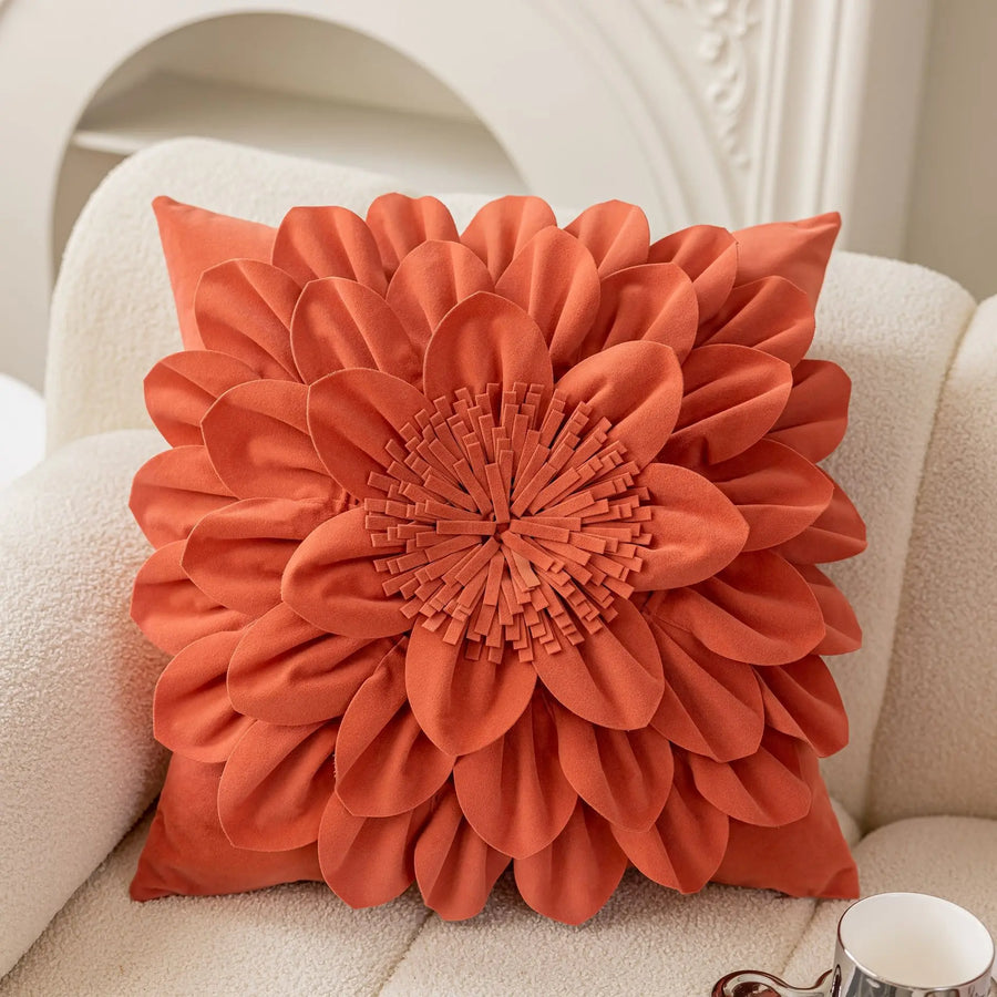 Petalia Velvet Botanical Cushion Cover - 50 x 50cm Cover Only / Lucerne Pavilion