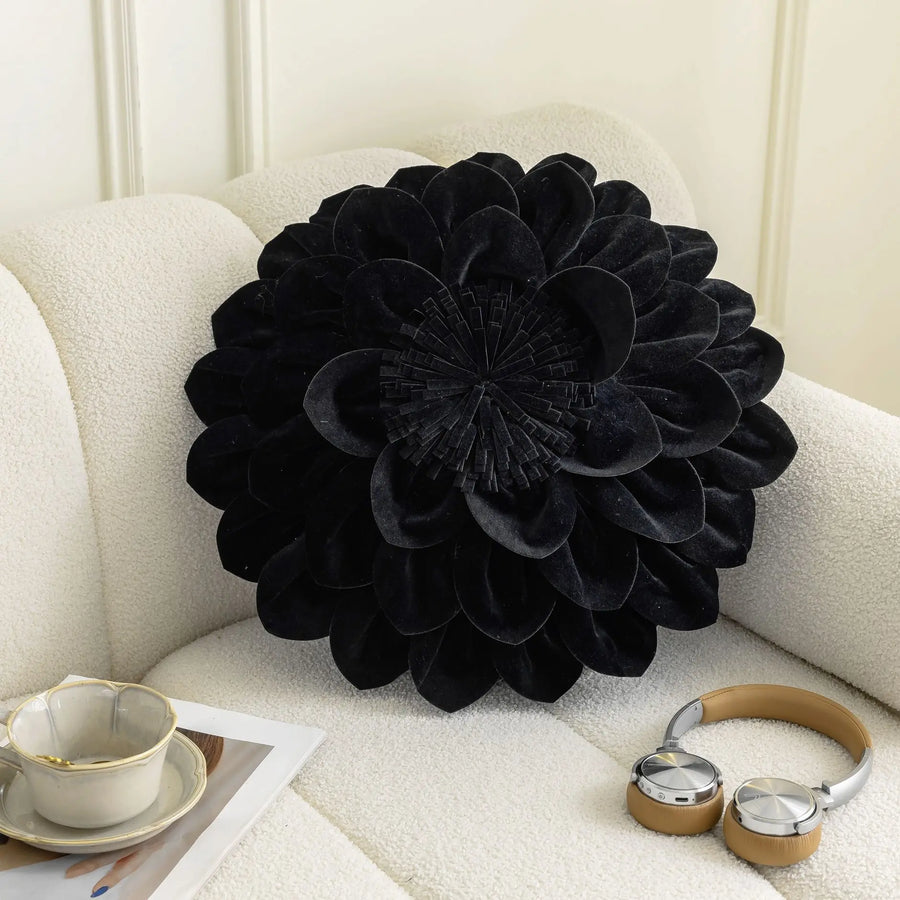 Petalia Velvet Botanical Cushion Cover - 50 x 50cm Cover Only / Meribel Eden
