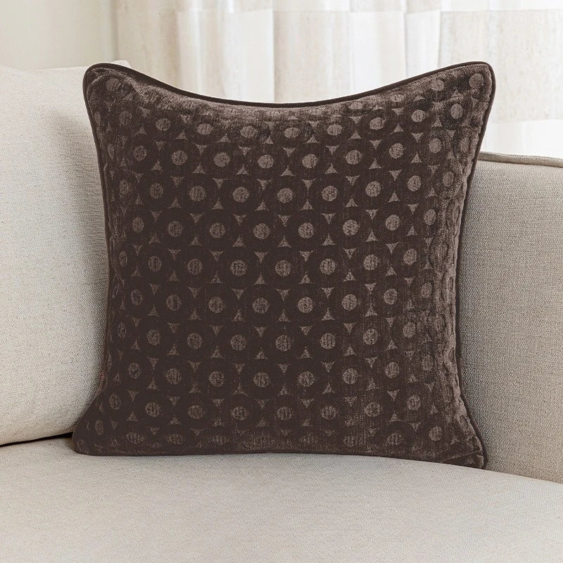 Portofino Chenille Jacquard Cushion Cover - 45 x 45cm Cover Only / Primrose Rive