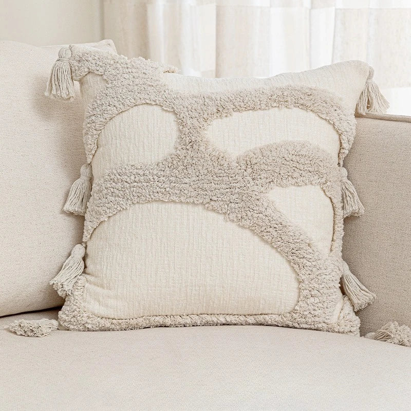 Portofino Chenille Jacquard Cushion Cover - 45 x 45cm Cover Only / Varcion Cavendish