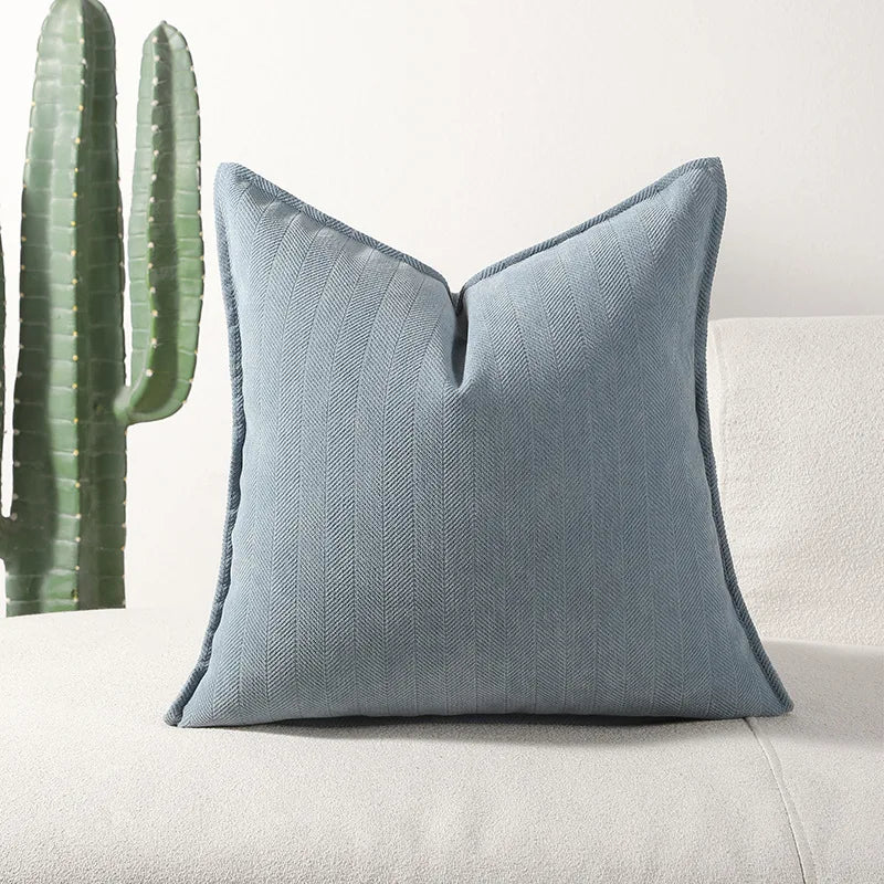 Prism Chenille Jacquard Cushion Cover - 30 x 50cm / Monolith Maison
