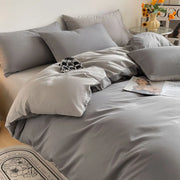 Radley 400TC Egyptian Cotton Knit Duvet Cover Set - UK Double / Clear