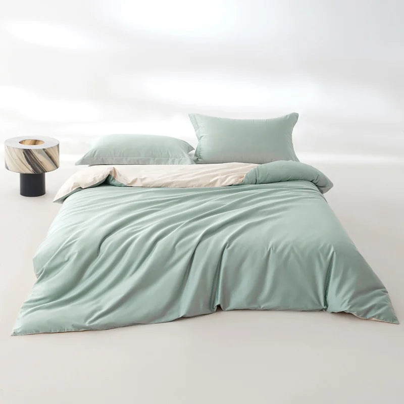 Radley 800TC Egyptian Cotton Duvet Cover Set - UK Single / Green Yellow