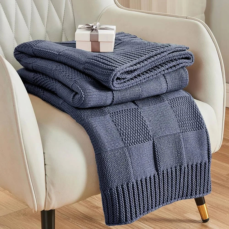 Rivage Cotton Check Throw - 130 x 160cm / Arcade Rive