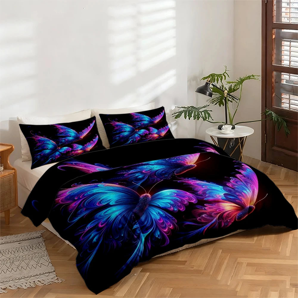 Roselle Microfibre Botanical Duvet Cover Set - UK Single / Aurelle Loom