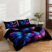 Roselle Microfibre Botanical Duvet Cover Set - UK Single / Aurelle Loom