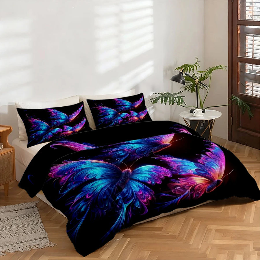 Roselle Microfibre Botanical Duvet Cover Set - UK Single / Aurelle Loom