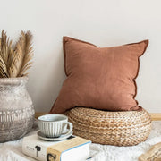 Rowan Cotton-Linen Cushion Cover - 30 x 50cm Cover Only / Black