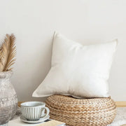 Rowan Cotton-Linen Cushion Cover - 30 x 50cm Cover Only / White