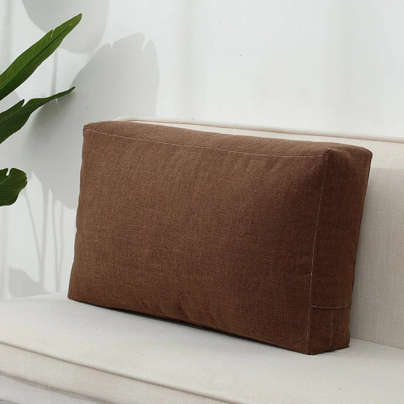 Seaton Cotton-Linen Cushion Cover - 50 x 50cm Cover Only / Blue
