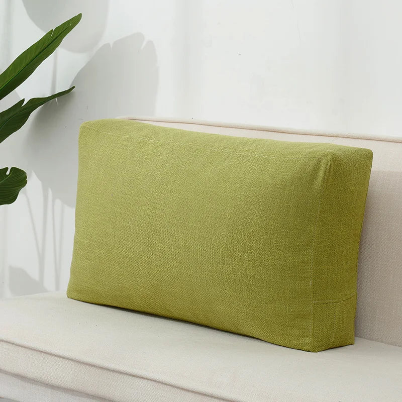 Seaton Cotton-Linen Cushion Cover - 50 x 50cm Cover Only / Light Green
