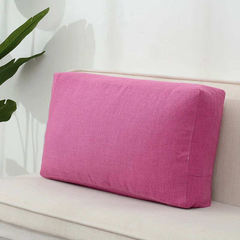 Seaton Cotton-Linen Cushion Cover - 50 x 50cm Cover Only / Light Grey
