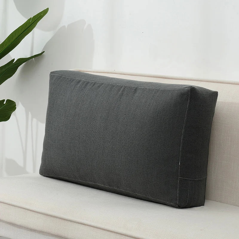 Seaton Cotton-Linen Cushion Cover - 50 x 50cm Cover Only / Navy