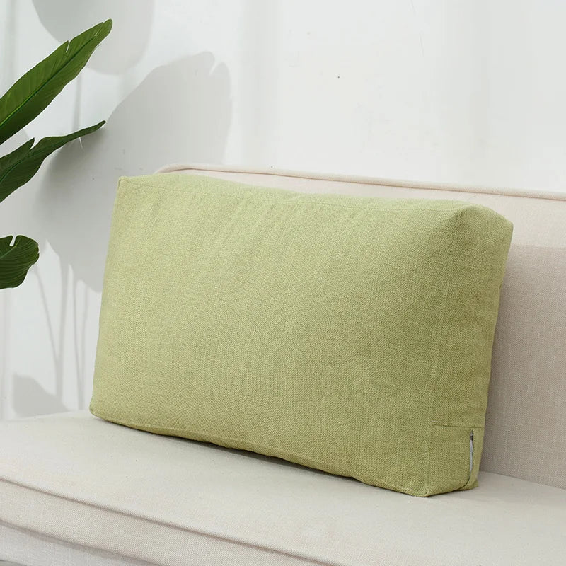 Seaton Cotton-Linen Cushion Cover - 50 x 50cm Cover Only / Pink