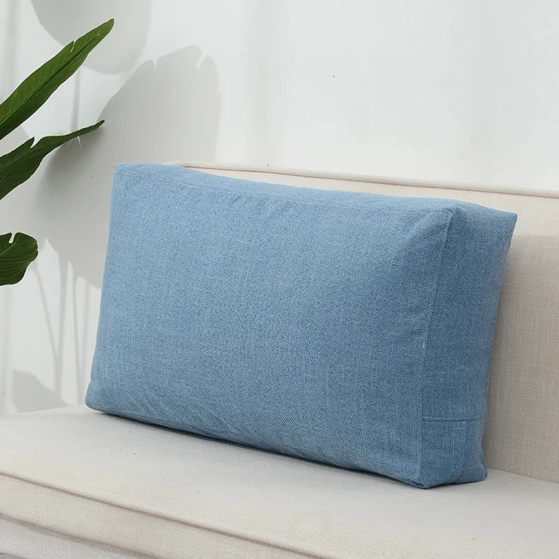 Seaton Cotton-Linen Cushion Cover - 50 x 50cm Cover Only / Red