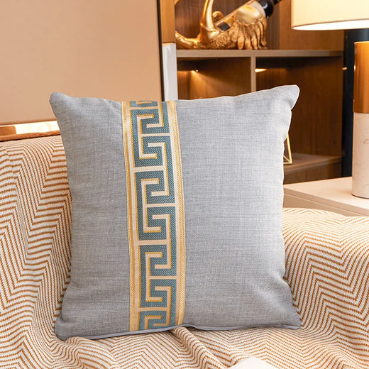 Selby Cotton-Linen Cushion Cover - 45 x 45cm Cover Only / Burgundy
