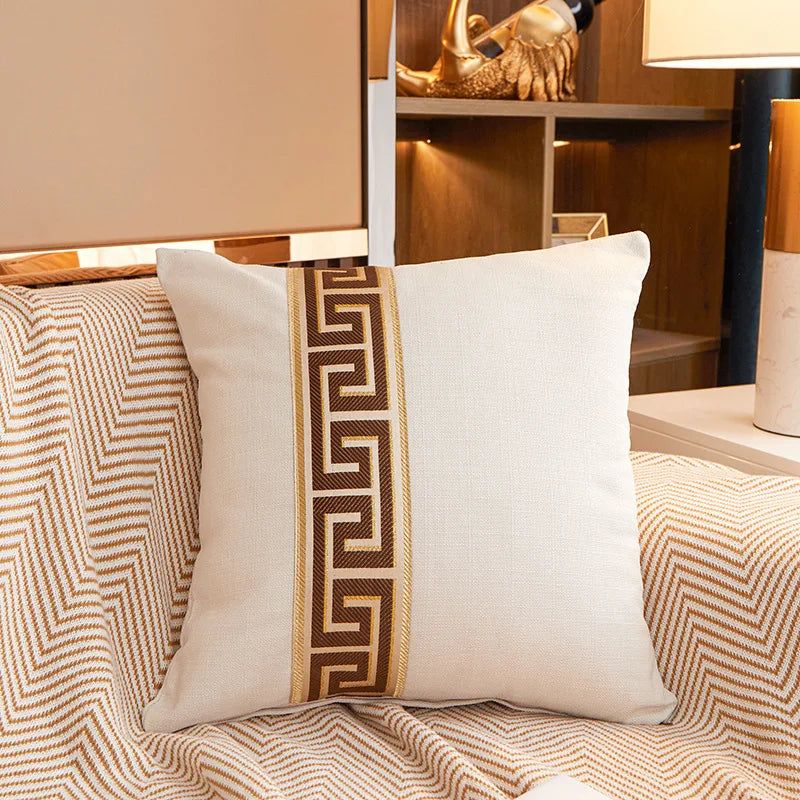 Selby Cotton-Linen Cushion Cover - 45 x 45cm Cover Only / Yellow