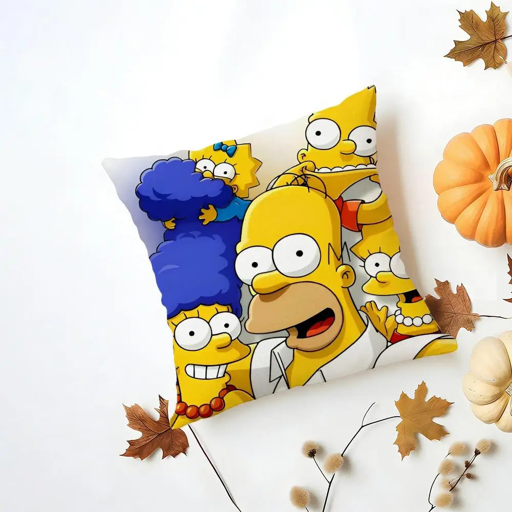 Simpsons Cushion Cover - 40 x 40cm Cover Only / Petalia Auburn